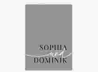 Danksagungskarte Hochzeit Easy A6 Klappkarte hoch gruen im modernen minimalistischen Design