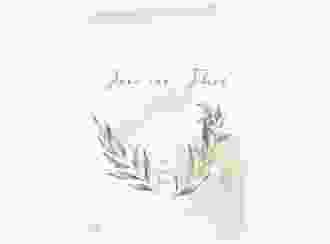 Einladungskarte Hochzeit Heartfelt A6 Klappkarte hoch weiss mit Diamanten im Geometric Design
