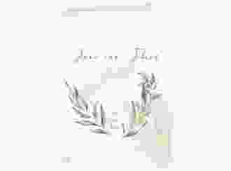 Danksagungskarte Hochzeit Heartfelt A6 Klappkarte hoch weiss mit Diamanten im Geometric Design