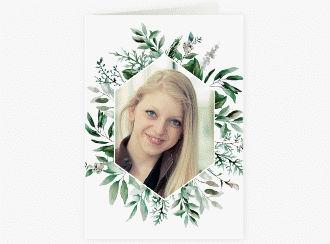 Einladung Jugendweihe Beneficium A6 Klappkarte hoch weiss