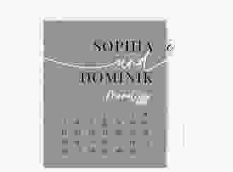 Save the Date-Kalenderblatt Easy Kalenderblatt-Karte gruen im modernen minimalistischen Design