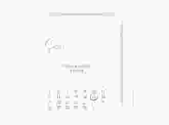 Save the Date-Kalenderblatt Herzschlag Kalenderblatt-Karte weiss schlicht und elegant mit Herzchen