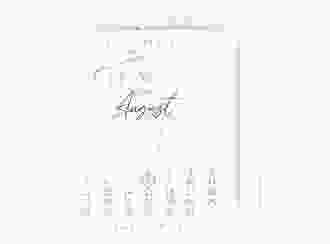 Save the Date-Kalenderblatt Seed Kalenderblatt-Karte weiss