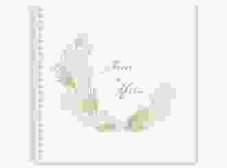 Gästebuch Hochzeit Pumila Ringbindung weiss