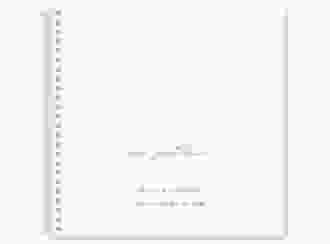 Gästebuch Hochzeit Authentisch Ringbindung weiss in schlichtem Design mit großem Hochzeitsdatum