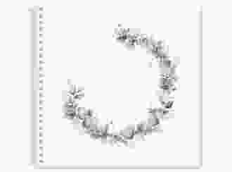 Gästebuch Hochzeit Selvatica Ringbindung weiss mit Eukalyptus-Kranz