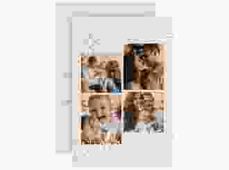 Weihnachtskarte Christmas Feeling A6 Karte hoch beige