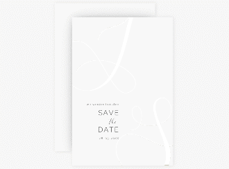 Klick: Details zu Save the Date-Karte "Eheschließung" anzeigen Save the Date-Karte Eheschließung A6 Karte hoch weiss
