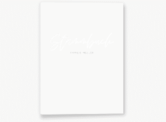 Stammbuch A5 Familienbuch Stammbuch A5 weiss