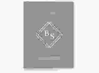 Stammbuch A5 Greenletter Stammbuch A5 gruen mit Initialen in elegantem Goldrahmen mit Blättern
