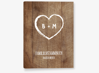 Stammbuch A5 Wood Stammbuch A5 braun