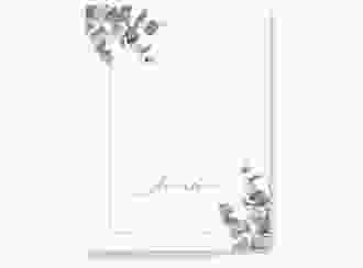Stammbuch A5 Eucalypt Stammbuch A5 weiss mit Eukalyptus und edlem Rahmen
