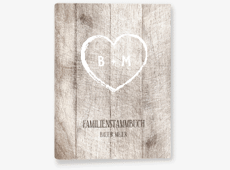 Stammbuch A5 Wood Stammbuch A5 weiss