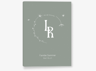 Stammbuch A5 Familienwurzel Stammbuch A5 gruen