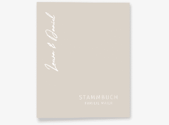Stammbuch A4 Klar Stammbuch A4 beige
