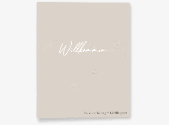 Gästemappe Ferienwohnung A4 Lieblingsort Gästemappe A4 beige