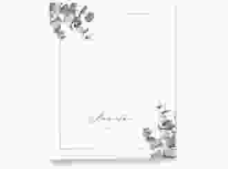 Stammbuch A4 Eucalypt Stammbuch A4 weiss mit Eukalyptus und edlem Rahmen