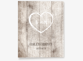 Stammbuch A4 Wood Stammbuch A4 weiss