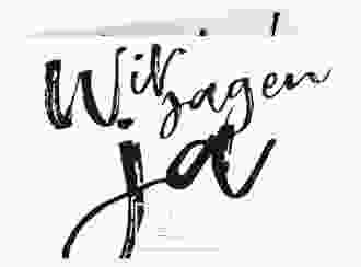 Hochzeitseinladung Words A6 Klappkarte quer weiss