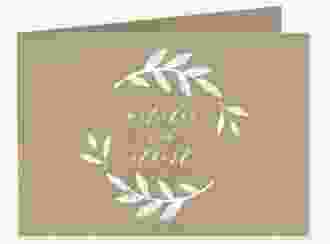 Dankeskarte Hochzeit Naturelove A6 Klappkarte quer weiss