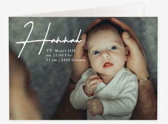 Klick: Details zu Geburtskarte "Lovely Picture" anzeigen Geburtskarte Lovely Picture A6 Klappkarte quer gruen