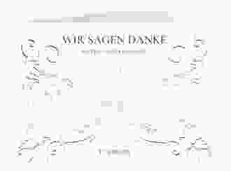 Danksagungskarte Hochzeit Royal A6 Klappkarte quer weiss mit barockem Blumen-Ornament