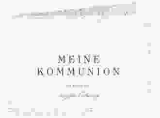 Einladung Kommunion Glanzvoll A6 Klappkarte quer weiss