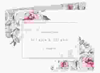 Dankeskarte Hochzeit Embrace A6 Klappkarte quer weiss