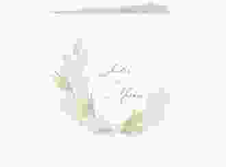 Hochzeitseinladung Pumila quadr. Klappkarte weiss