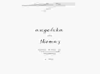 Hochzeitseinladung Asymmetry quadr. Klappkarte weiss