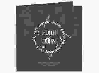 Hochzeitseinladung Efeugrün quadr. Klappkarte gruen im Fantasy-Elfen-Design mit Efeu
