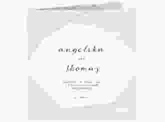Hochzeitseinladung Asymmetry quadr. Klappkarte gruen