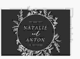 Save the Date-Postkarte Herbs A6 Postkarte gruen