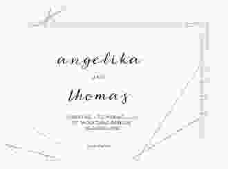 Save the Date-Postkarte Asymmetry A6 Postkarte weiss
