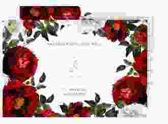 Save the Date-Postkarte Florista A6 Postkarte weiss