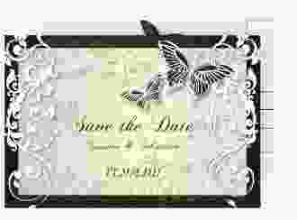 Save the Date-Postkarte Toulouse A6 Postkarte braun