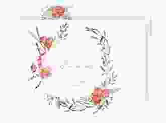 Save the Date-Postkarte Sommergarten A6 Postkarte weiss