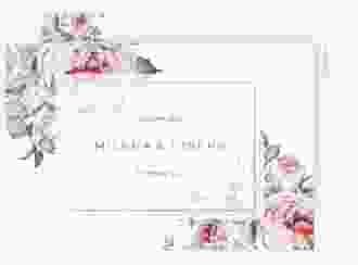 Save the Date-Postkarte Embrace A6 Postkarte weiss