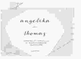 Save the Date-Postkarte Asymmetry A6 Postkarte gruen