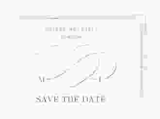 Save the Date-Postkarte Infinity A6 Postkarte gruen