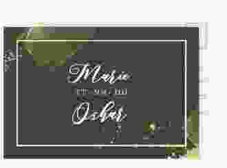 Save the Date-Postkarte Emerald A6 Postkarte gruen