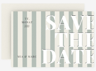 Klick: Details zu Save the Date-Karte "Streifen" anzeigen Save the Date-Karte Streifen A6 Karte quer gruen