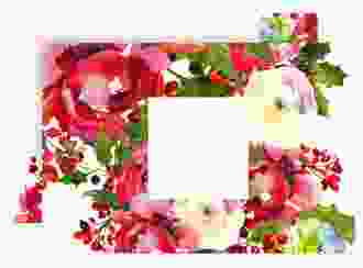 Save the Date-Karte Blumenpracht A6 Karte quer weiss