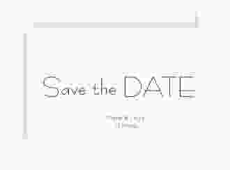 Save the Date-Karte Hochzeit Twohearts A6 Karte quer beige