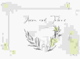 Save the Date-Karte Heartfelt A6 Karte quer weiss mit Diamanten im Geometric Design