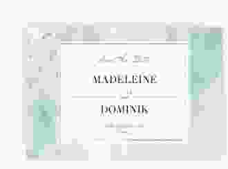 Save the Date-Karte Marble A6 Karte quer gruen