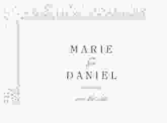Save the Date-Karte Glitter A6 Karte quer weiss