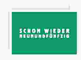 Einladung 60. Geburtstag Gag A6 Karte quer gruen