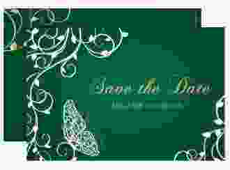 Save the Date-Karte Eternity A6 Karte quer gruen