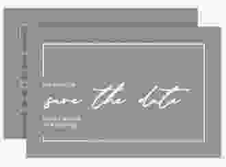 Save the Date-Karte Simple Line A6 Karte quer gruen